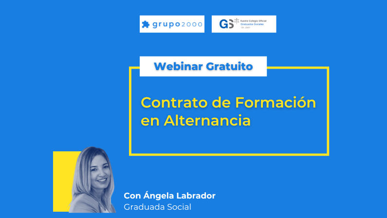 Webinar gratuito Contrato de Formación en Alternancia